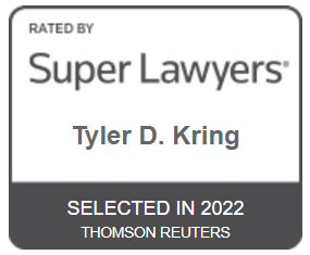 Rated By Super Lawyers | Tyler D. Kring | Selected In 2022 | Thomson Reuters