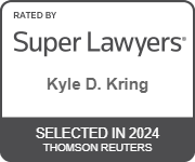 Rated by super lawyers | kyle D.Kring | selected in 2024 | thomson reuters