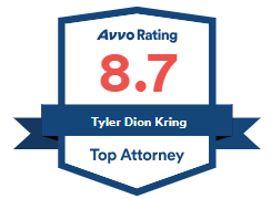 Avvo Rating | 8.7 Excellent | Tyler Dion Kring | Top Attorney